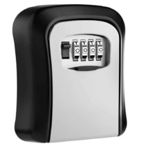 MOOL Key Lock Box Wall Mounted Aluminum alloy Key Safe Box Weatherproof 4 Digit  - £24.52 GBP