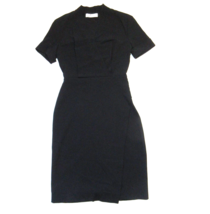 NWT MM. Lafleur Tory 5.0 in Black Crepe Collared V-neck Sheath Dress 2 - £87.92 GBP