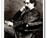 RPPC Portrait of Charles Dickens Age 58 Christmas Carol Author UNP Postc... - $9.85