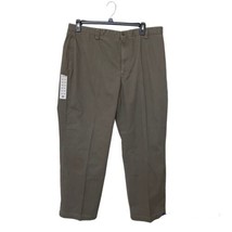 Dockers Pants Mens 40 X30 Khakis Dark Pebble Wrinkle Free Flat Front Rel... - $21.29