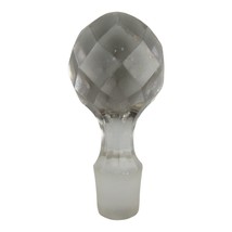 Vintage Large Solid Disco Ball Facet Decanter Stopper, .8 Inch at Bottom - £11.61 GBP