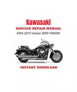 2004-2010 Kawasaki Vulcan 2000 VN2000 Service Repair Workshop Manual - $11.26 CAD