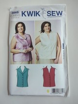 Kwik Sew 3865 Misses Sleeveless Blouse Top Sewing Pattern Size XL-4X Uncut - £6.71 GBP