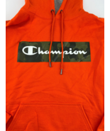 Champion Sweatshirt Mens Medium Orange Camo Pullover Hooded Sports Lounge - €14,92 EUR