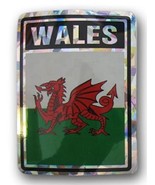 K&#39;s Novelties Wholesale Lot 6 Wales Country Flag Reflective Decal Bumper... - $8.88