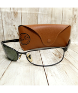 Ray Ban Black Metal Sunglasses w/Case RB3254 006 61-18 Made in Italy FRA... - $41.53