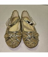 Girls sz EU 26 - US Toddler 9.5 Sparkly Slip on Shoes Velcroy Straps NEW - $316.33 MXN