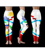 Illinois US State Glitter Effect Leggings  - $58.79 CAD