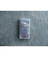 Zippo Slim Lighter 1968 Engraved Good Working Condition - $10.78