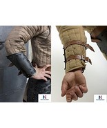 Medieval Armor Bracers Dark Warrior Medieval Steel Arm Guard - LARP, Hal... - $58.41