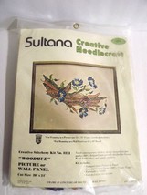 Sultana Vintage Creative Crewel Needlecraft Stitchery Kit Woodhue Morning Glory - £11.63 GBP