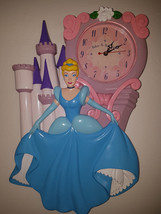 Extremely Rare! Walt Disney Princess Cinderella Castle Wall Clock - £101.44 GBP