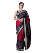 Sambalpuri handloom papa silk pata saree silk saree for women's colour m... - $138.60+