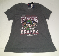 2021 Atlanta Braves World Series Champions Ozzie, Max, Freddie Womens Large - $15.83