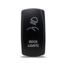 CH4x4 Rocker Switch Rock Ligths Symbol 2 - Vertical - White LED - £13.44 GBP