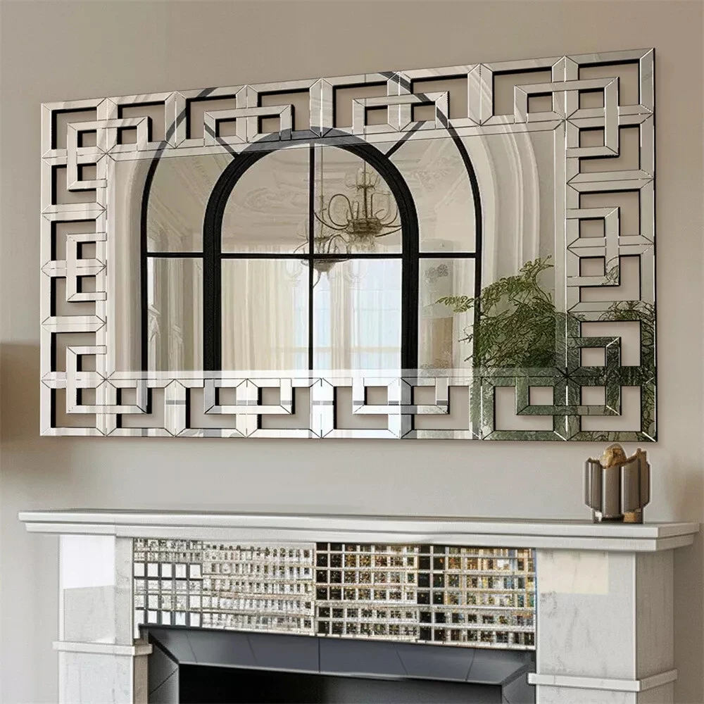 Wisfor Art Decorative Wall Mirror 48 28 Rectangle Grecian Venetian Light... - $1,770.08 CAD