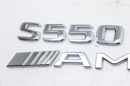 07-13 MERCEDES-BENZ W221 S550 AMG REAR TRUNK LID EMBLEM BADGE E2805 image 7