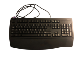 Computer Keyboard PS/2 Serial PC ACER English Wired KB-2971 - Black Qwerty Keys - £15.82 GBP