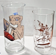 Lot of 2 Vintage Pizza Hut Collector&#39;s Series E.T. 1949 Lonesome Polecat Glasses - £11.75 GBP