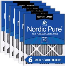 Nordic Pure 16X20X1 (15 1/2 X 19 1/2 X 3/4) Furnace Air Filters Merv 12 ... - £78.15 GBP