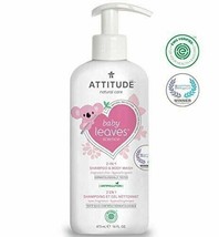 NEW ATTITUDE Baby Leaves Hypoallergenic 2in1 Shampoo &amp; Body Wash Fragrance Free - £16.06 GBP