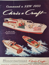 1953 Esquire Original Art Ads CHRIS CRAFT Boats Dewar&#39;s White Label - £8.49 GBP