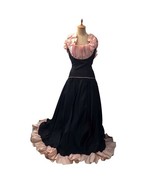 Vintage 1980s Lizette Seventeen Magazine Women&#39;s Black PInk Prom Formal ... - $170.97 CAD
