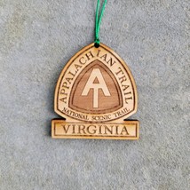 Appalachian Trail Virginia Ornament Christmas American Wood Engraved 3.25&quot; - £14.79 GBP
