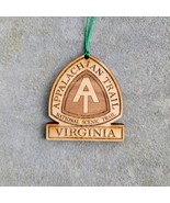 Appalachian Trail Virginia Ornament Christmas American Wood Engraved 3.25&quot; - £14.73 GBP