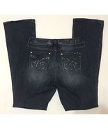 Seven 7 Women’s Size 4 Slim Boot Stretch Jeans Rhinestone Studded 32 Inseam - $24.75