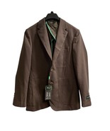 Tom Baine Blazer Mens M 40 Brow Performance Slim Fit Jacket Wrinkle Free... - $140.43 CAD