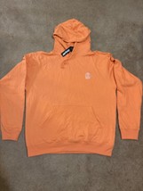 ONLY NY Hoodie Mens Size L Orange Pullover Sweatshirt Hooded Streetwear ... - £36.49 GBP
