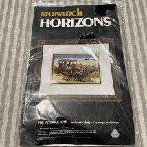 Vtg Monarch Horizons The Antique Car Needlepoint Kit Persian Wool / Nos 1978 - £6.87 GBP