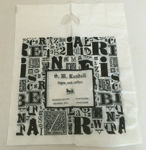 Vintage S.W.Randall toyes and gifts plastic store shopping bag movie pho... - $27.08 CAD