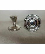 Pair of Vintage/Antique Rogers Company Sterling Silver Weighted Candlest... - $184.82 CAD