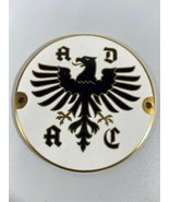 AD AC European Car club  Metal Enamel Grill Badge German Vintage Eagle - £342.11 GBP