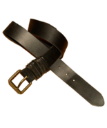 Vintage BUFFALO DAVID BITTON Black Leather Belt, Size M, CA17311 - $26.05