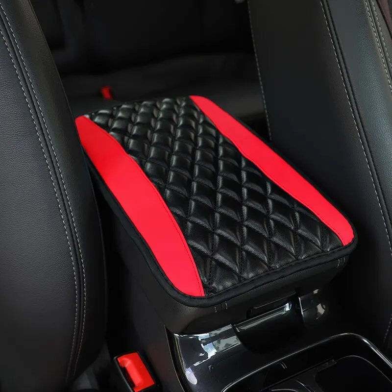 Car Armrest Cover Mat Universal PU Leather Ethnic Style Print Waterproof Non - £9.67 GBP+