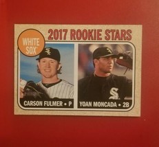 2017 Topps Heritage Yoan Moncada / Carson Fulmer Rookie Rc #117 Free Shipping - £1.96 GBP