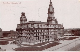 Indianapolis Indiana Tribunale Casa ~ Tom Jones Glacépostcard 1908 - £6.15 GBP