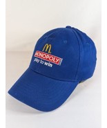 Embroidered 2013 McDonald&#39;s Blue Cap Monopoly Play to Win Adjustable - $13.99