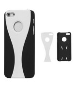 Detachable Goblet Hard Protective Case for iPhone 5-5S - Black &amp; White - $11.35