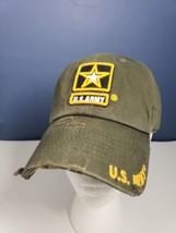 US Army Licensed Baseball Cap Hat Adjustable Military Distressed ETHOS T... - $18.81