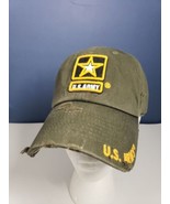 US Army Licensed Baseball Cap Hat Adjustable Military Distressed ETHOS T... - £14.79 GBP