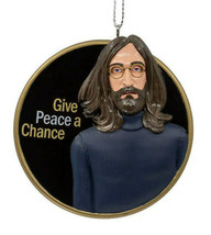 Kurt Adler Officially Licensed John Lennon® Give Peace A Chance Xmas Ornament - £10.45 GBP