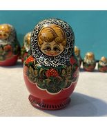 Vintage Matryoshka Ceprueb Nocag Russian Dolls Set Of 10 Artist Signed 2... - €51,59 EUR