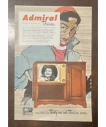 Admiral Cabinet TV Model 321K18 Radio Phonograph  1951 Vtg Print Adverti... - $13.37 CAD