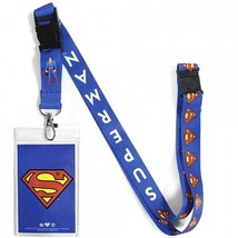 Superman Repeating Logos Lanyard Blue - $13.98