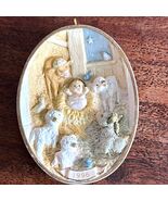 Christmas Nativity Scene Ornament by Hallmark "Welcome Him" S. Tague 199... - $9.75