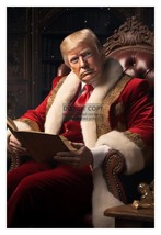 President Donald Trump Dressed Up As Santa Claus Christmas 4X6 Ai Photo - £6.23 GBP